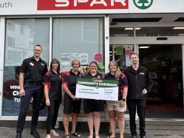 Falmouth - Penryn Rugby Club cheque presentation